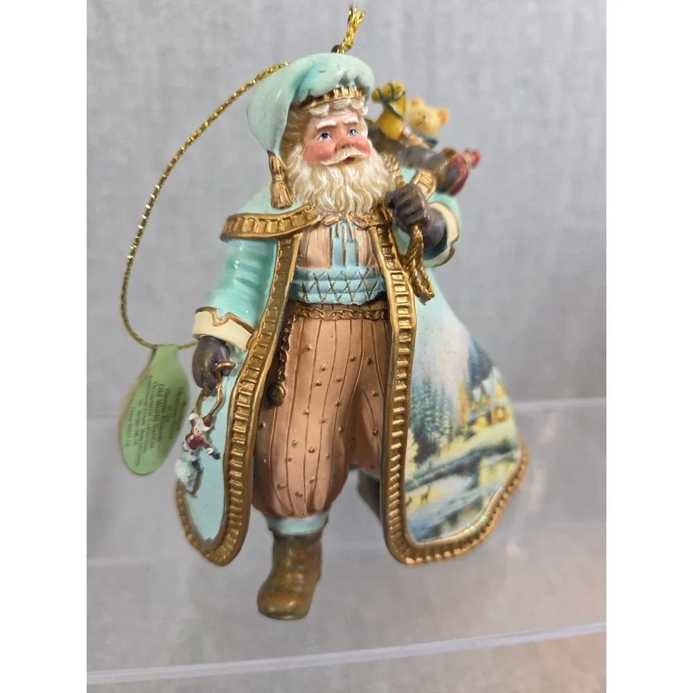 Thomas Kinkade Old‎ World Santa Heirloom Ashton Drake 2003 Woodland Christmas